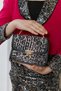 By Feyza Girl's 4-Piece Set Fuchsia Sequined Leopard Patterned Skirt Jacket Blouse Bag Combination 5-12 Years - 5