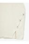 Slim Fit Asymmetrical Cut Accessory Detail Sleeveless Crew Neck Mini Pencil Dress - 6