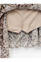 Asymmetrical Cut Ruffled Shorts Leopard Print Mini Skirt - 7