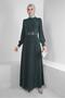 BELTED SILVERY EVENING DRESS 50396 - 2