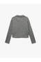 Regular Fit Long Sleeve Polo Neck Ribbed T-Shirt - 4