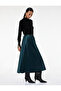 Standard Waist Regular Fit Satin Midi Skirt - 2