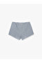 Comfortable Fit Plaid Shorts with Tie Detail - 4