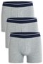 Men's 3-Piece Cotton Lycra Gray Melange Colored Boxer Set 4147
