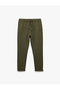 Relaxed Fit Waist Tie Khaki Men's Trousers 6Wam40007Hk - 3