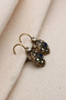 Authentic Earrings with Dark Blue Stone Details - 2