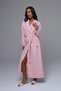 Belt Tied Cotton Winter Women's Dressing Gown - 2