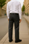 Men's Baggy Fit Jean Marcus Hunter High Waist Straight Cut Flexible Blue Denim Trousers C346 - 3