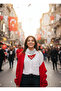K.Ataturk Signed Turkish Flag Pattern Bandana/Scarf - 2