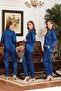 Jeremi 6526 Women's Dowry Satin Button-Front Long Sleeve Pajama Set - 2