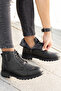 Furry Guaranteed Rubber Sole Men's Black Guaranteed Daily Cold and Waterproof Comfortable Ankle Boots - 3