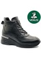 Women's Leather Lace-Up Boots 2313091K - Black - 36