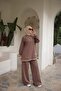 Women's Tracksuit Set Double Set Oversize Polo Neck - 3