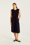 Knitted Poplin Blended Midi Length Sports Dress