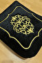 Dowry Velvet Gold Embroidered Black Bundle 35x30 Cm Engagement Bride Groom Bag