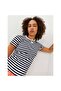 12249830   Jxgigi Str Ss Stripe Tee Jrs Sn Women's T-Shirt - 4