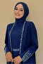 WOMEN'S NAVY BLUE VEST DRESS SUIT T 8383 - 3