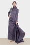 STONE EMBROIDERED SATIN GOWN 50234