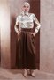 Satin Long Skirt 60580 - 4