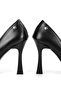 Ravyn Black Skin High Heels (10 cm) Classic Heeled Shoes - 5