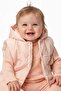 Winter Rabbit Embroidered, 3-Piece Inflatable Vest Plush, Welsoft Lined, Thick 3 Thread Baby Girl Set - 4