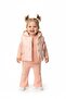Winter Rabbit Embroidered, 3-Piece Inflatable Vest Plush, Welsoft Lined, Thick 3 Thread Baby Girl Set - 3