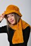 Saffron Soft Textured Plush Neck Collar & Hat Set of 2 - 6