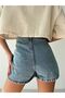 Women Blue Color Shorts Skirt Denim Skirt Mini Skirt Jeans Skirt - 3