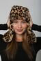 Leopard Faux Fur Earflap Women's Hat - 5