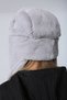 Gray Faux Fur Women's Hat with Headphones - 7
