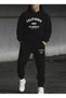 California Los Angeles Printed Unisex Women/Men Hooded Oversize Bottom/Tope Tracksuit Set