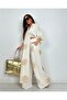 Glow Embroidered Kimono Set Long Maxi Length Shirt and Pants Set - 6