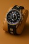 Men's Black Silicone Band Metal Case Calendar Wrist Watch - in Special Box
