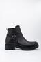 Women's Genuine Leather Black Buckle Boots - 9000 - 2