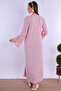 Women's Pink Maternity Nightgown Dressing Gown Set - 5