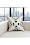 Linen Fabric Geometric Punch Throw Pillow Cover 43*43 cm - 8