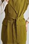 Belted Trousers Suit 45382 - 3