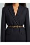 Women's Design Buckle Belt with Leopard Detail