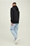 Kapüsonlu Baskili Sweatshirt - 5