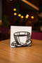 Black Coffee Cup Napkin Holder Napkin Holder Metal Napkin Paper Napkin Cafe Home - 4