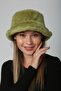 Cagla Soft Textured Soft Textured Plush Bucket Women's Hat - 6