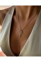 Steel Stone Pyramid Necklace - 2