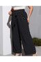 Polka Dot Reported Camisole Elastic Women's Casual Pants