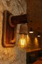 Wooden Wall Sconce with Jute Rope Detail, Lamp Decorative Lighting for Cafe Home Balcony Garden - 6