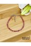 Rhodonite 2.5mm Cube Natural Stone Bracelet - 5