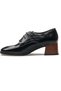 D24Ka-35 Daily Black Patent Leather Women's Shoes - 2