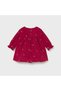 Baby Girl Velvet Gold Red Dress L26K2820 - 2