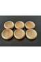 6 Pieces Bamboo Snack Bowl Bamboo Nut Plate - Round Snack Bowl - 6