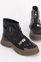Cnf 0574 Parachute Fabric Front Zipper Detail Short Boots - 3