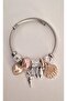 Heart Charm Steel Bracelet